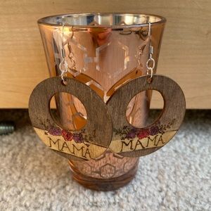 Wood Burned Earrings